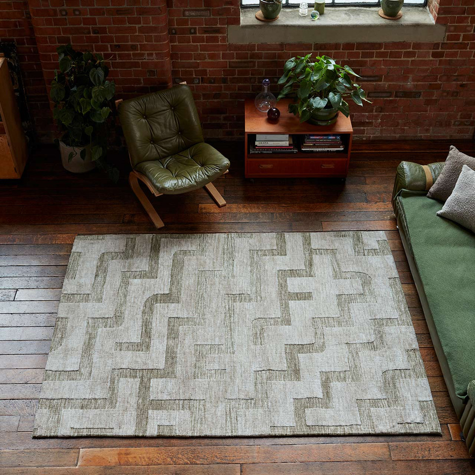Mason Maze Green Rug