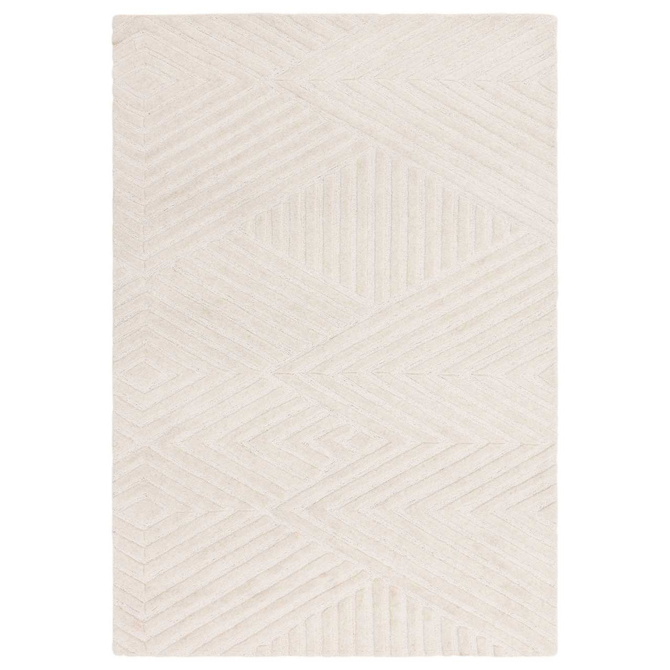 Hague Ivory Thick Woollen Rug Hand Tufted