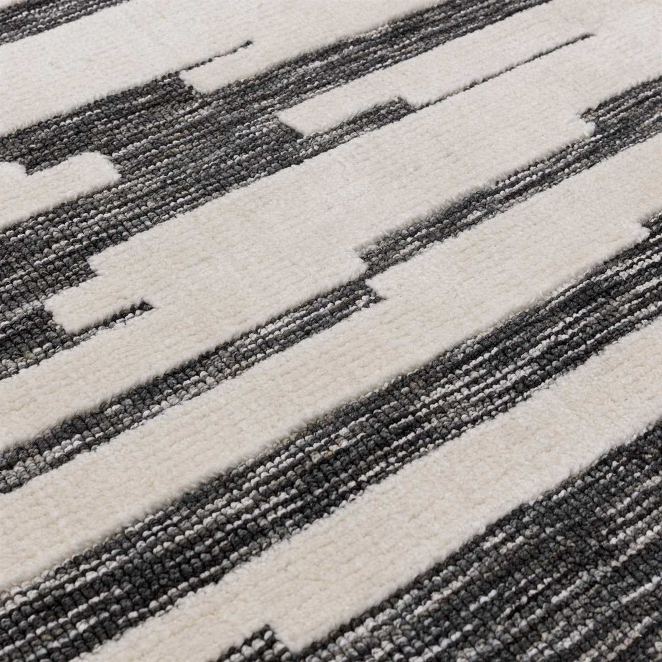 Mason Ikat Rug Ivory Grey