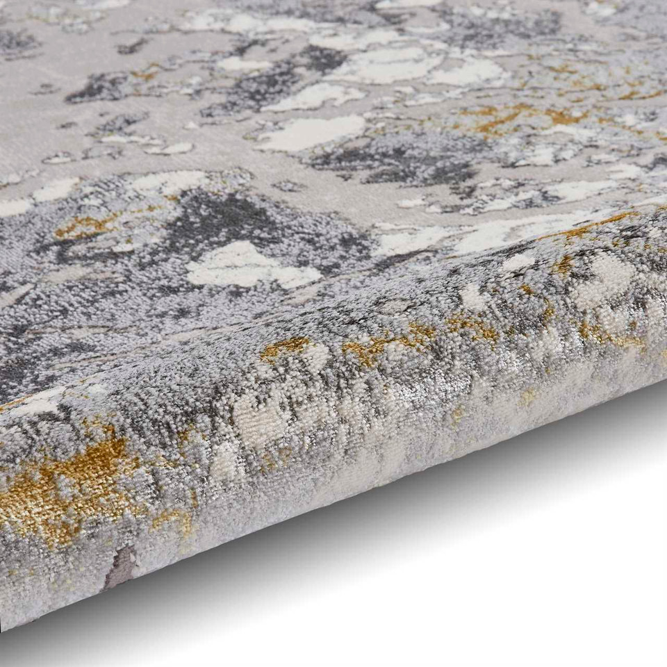 Apollo 2677 Grey Gold Marble Rug