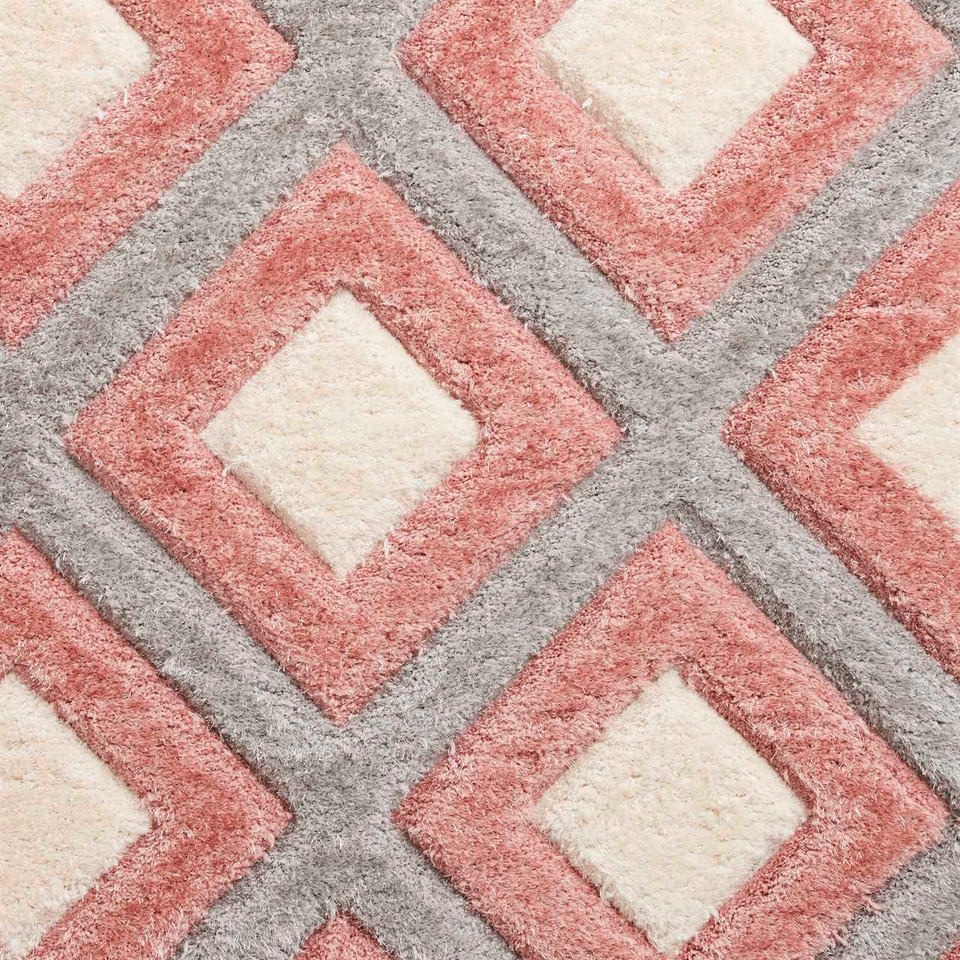 Olympia GR224 Silky Grey Pink Rug