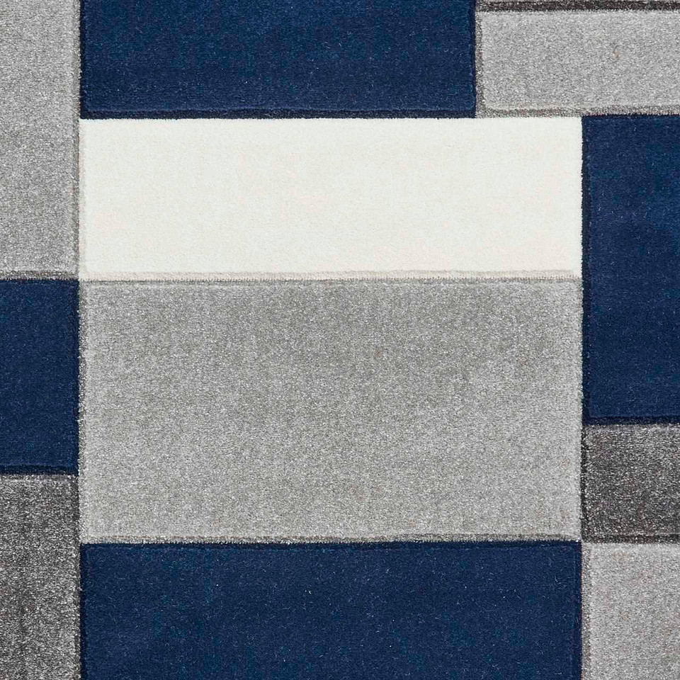 Matrix MT61 Grey Navy Rug