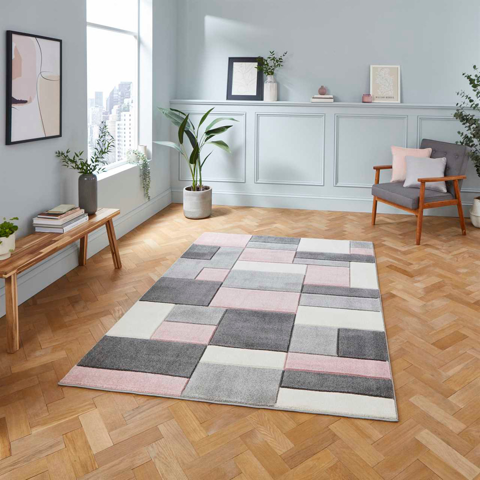 Matrix MT61 Grey Rose Rug