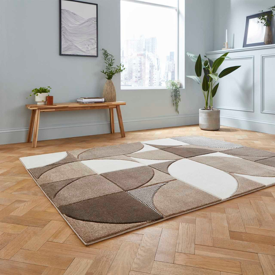 Matrix MT63 Beige Brown Rug