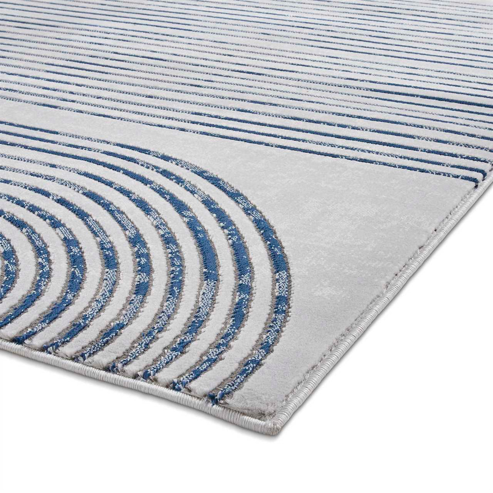 Apollo 2683 Grey Navy Rug