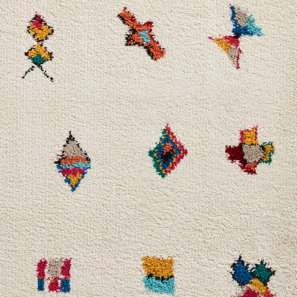 Boho A808 Multicolour Tribal Soft Rug