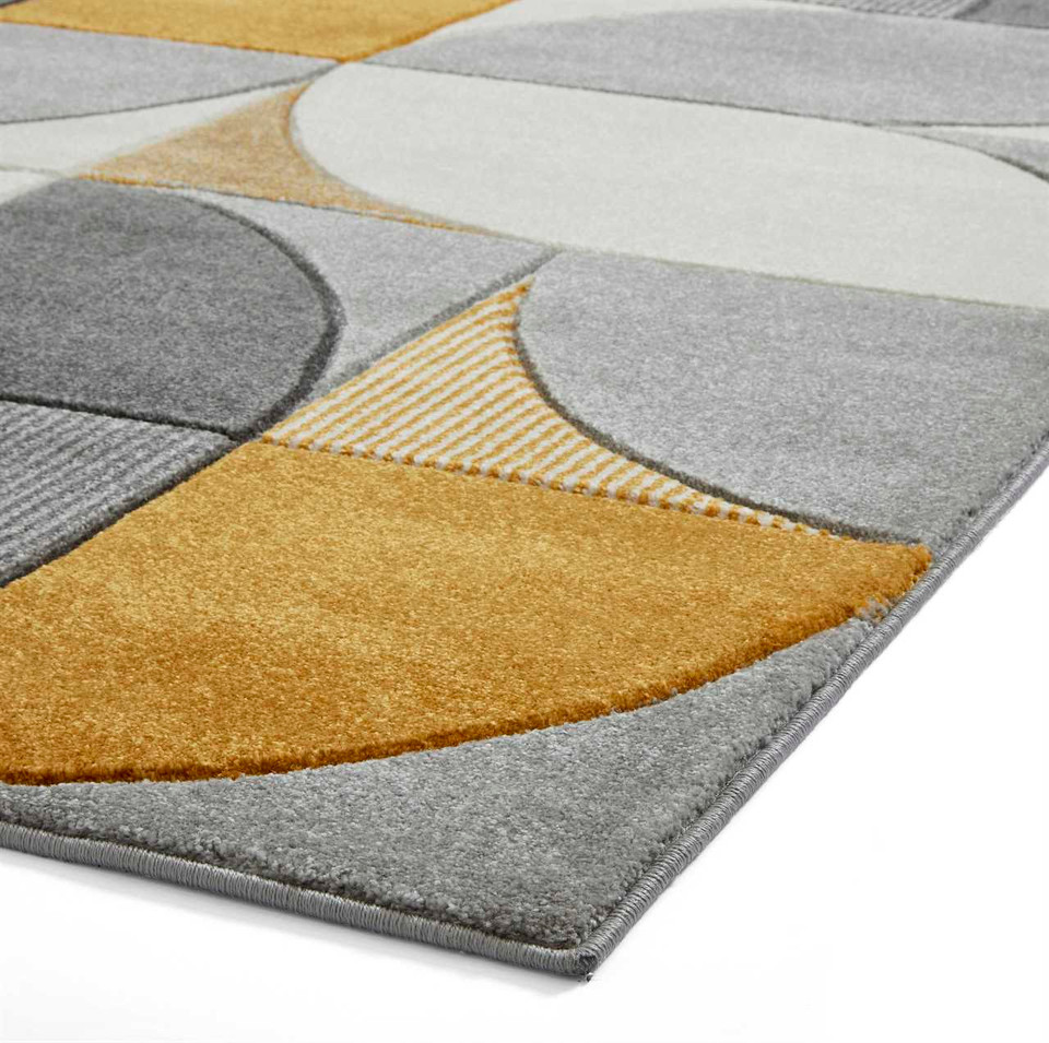 Matrix MT63 Grey Yellow Rug