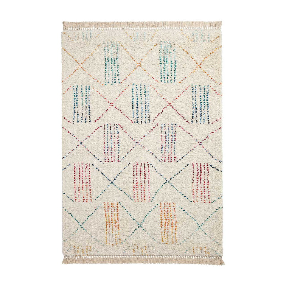 Boho A814 Multicolour Tribal Soft Rug