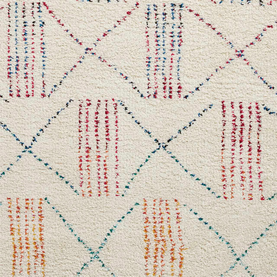 Boho A814 Multicolour Tribal Soft Rug