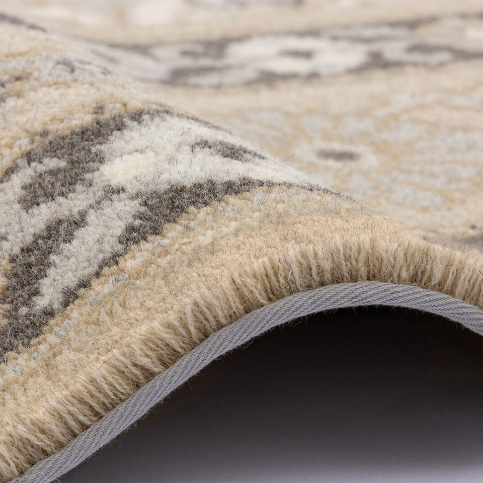 Brintons Tempo Natural Alofi Grey Wool Rug