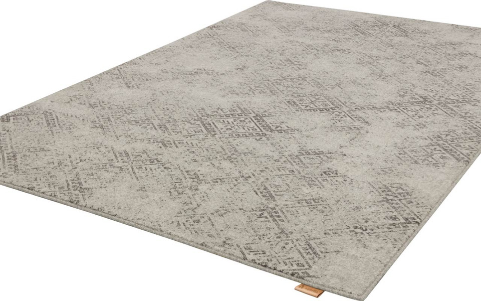 Brintons Tempo Natural Milet Light Grey Wool Rug