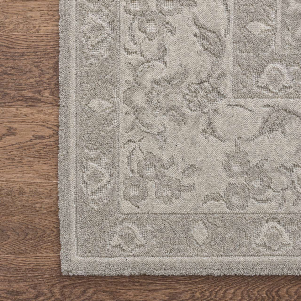 Brintons Noble Kirla Grey Wool Rug