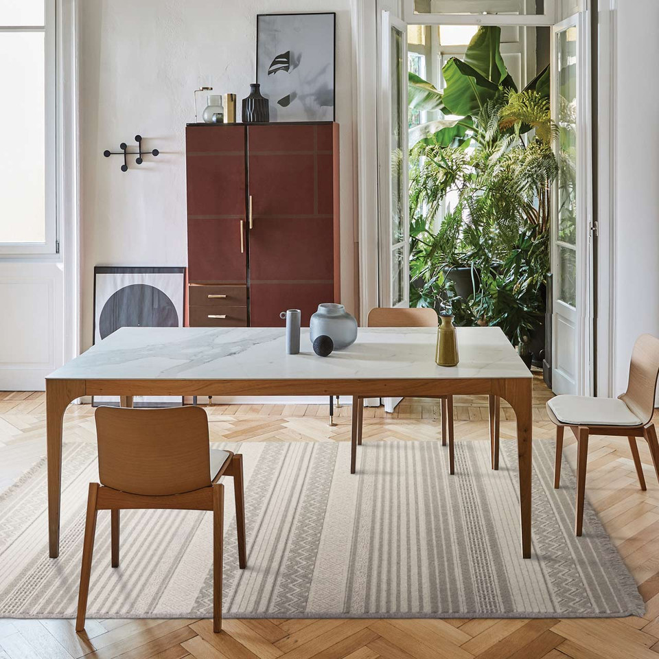 Brintons Noble Oni Light Grey Wool Rug
