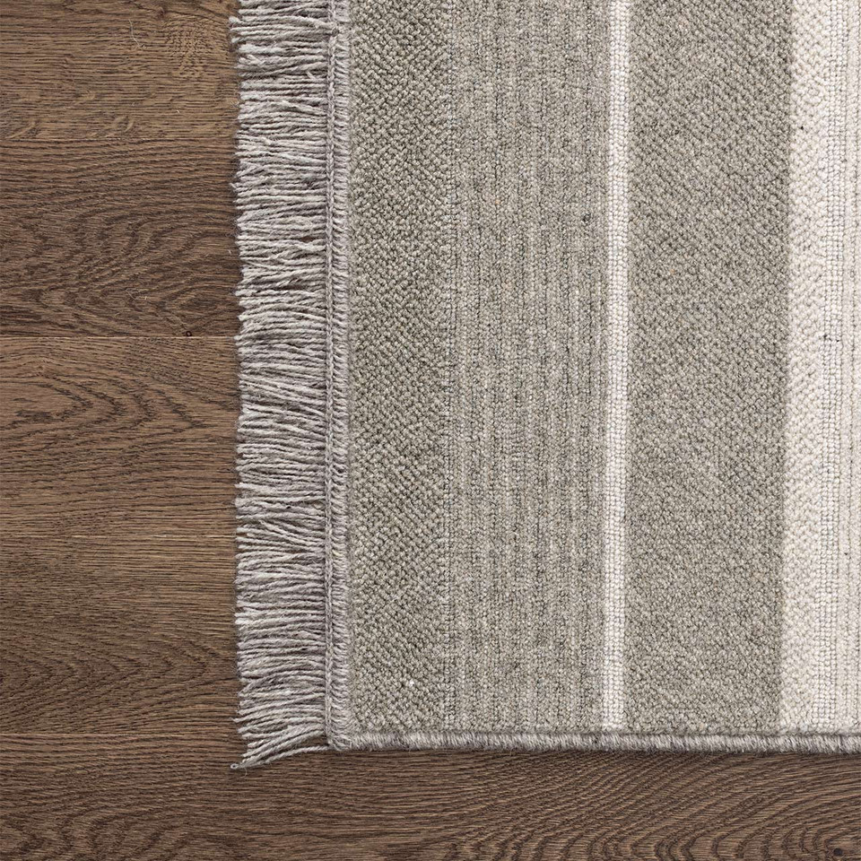 Brintons Noble Panama Light Grey Wool Rug