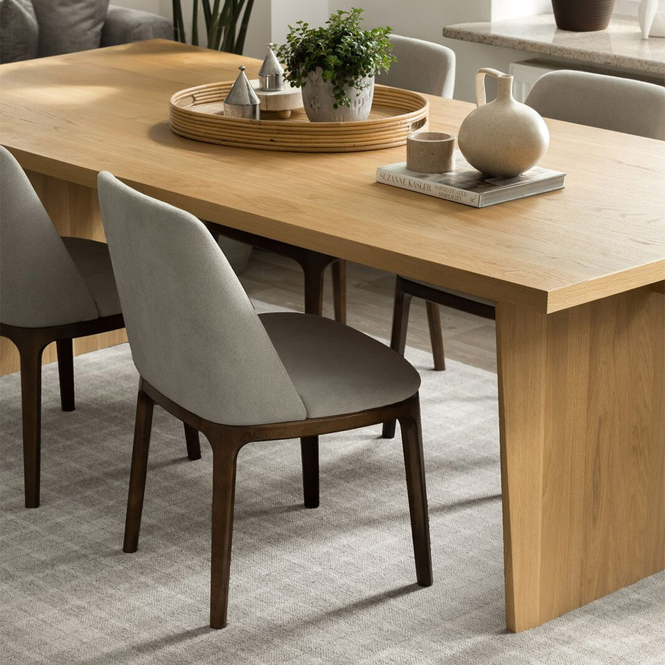Brintons Noble Pano Light Grey Check Wool Rug