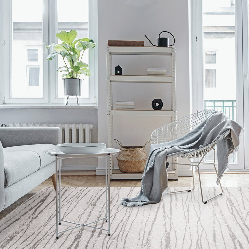 Brintons Noble Tejat Light Grey Wool Rug