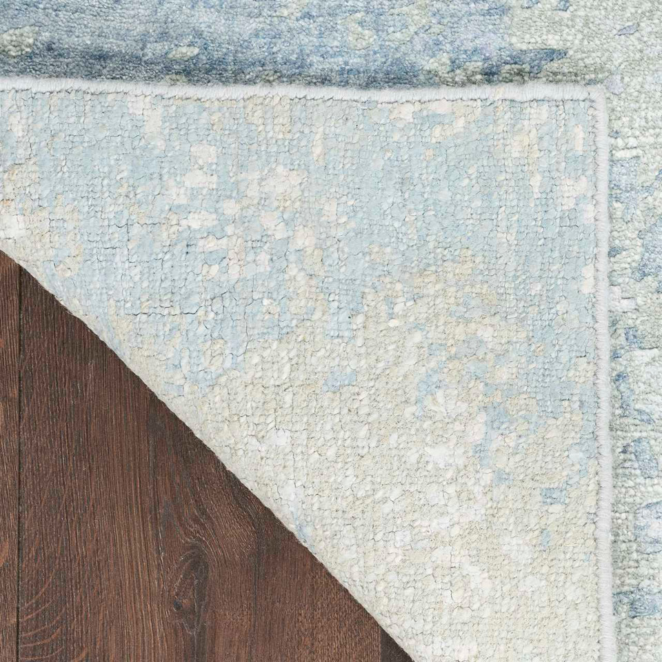Luxury Silk Shadow SHA22 Blue Green Premium Rug