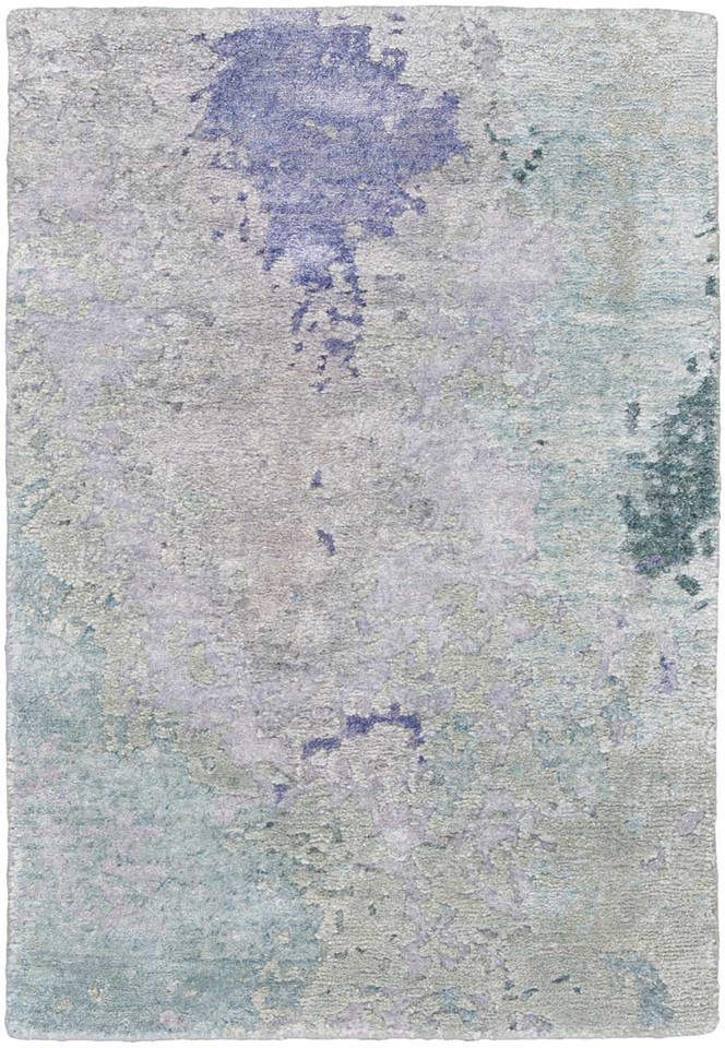 Luxury Silk Shadow SHA22 Blue Green Premium Rug