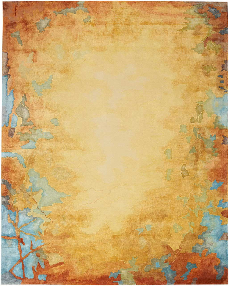 Prismatic PRS29 Golden Multicolour Wool Rug