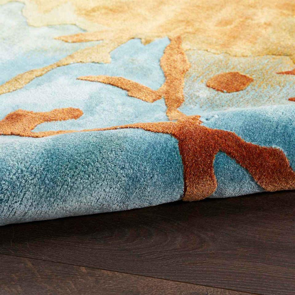 Prismatic PRS29 Golden Multicolour Wool Rug