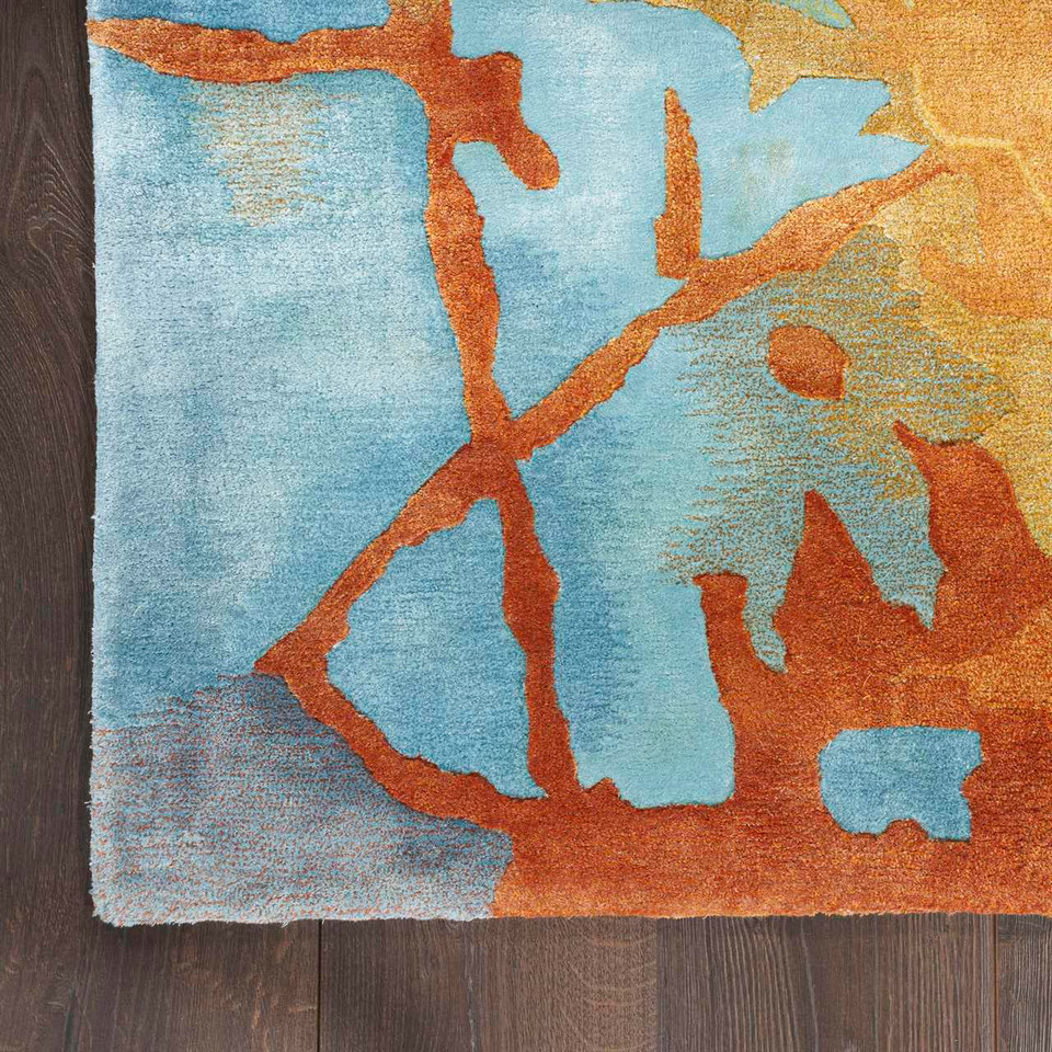 Prismatic PRS29 Golden Multicolour Wool Rug
