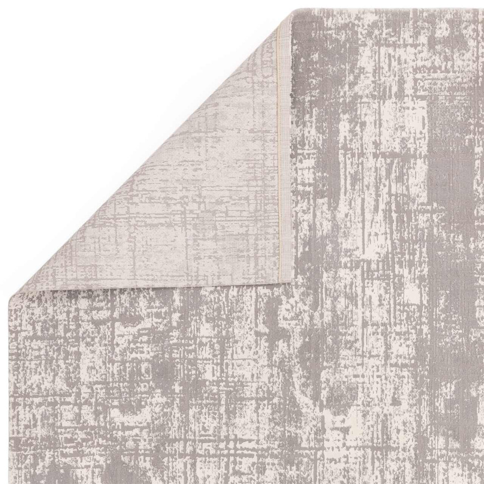 Kuza Abstract Grey Velvet Soft Rug