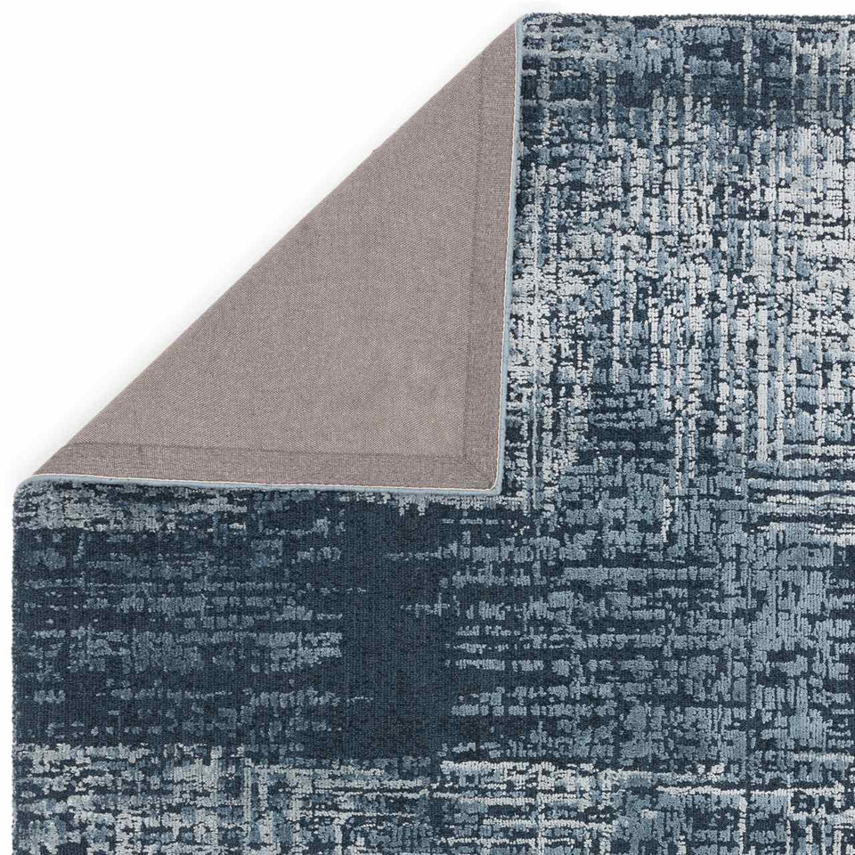 Torino Petrol Blue Premium Wool Rug