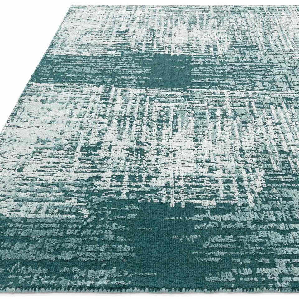 Torino Teal Green Premium Wool Rug