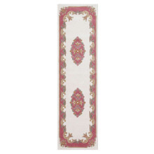 On Sale Royal Aubusson cream rose rug 120cm Circle