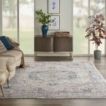 On Sale Kathy Ireland Royal Terrace KI46 Ivory Multi Rug 66x229cm