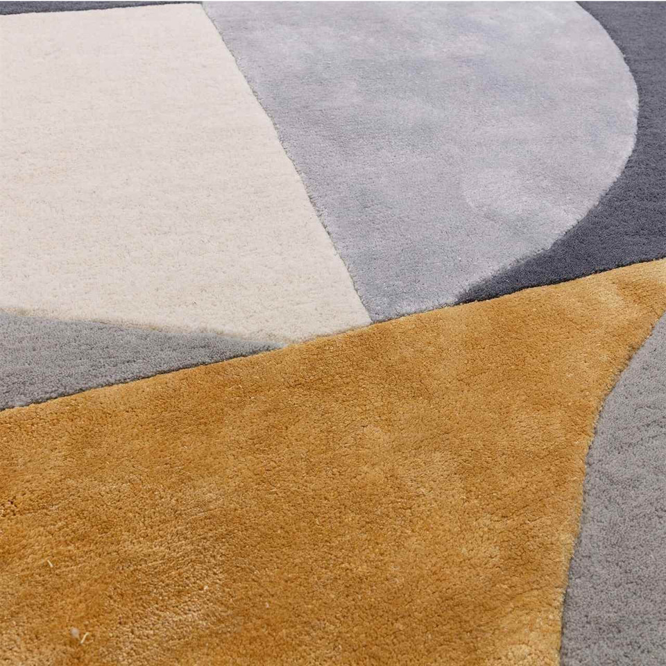 Matrix 76 Oval Sunset Grey Hand Carved Rug