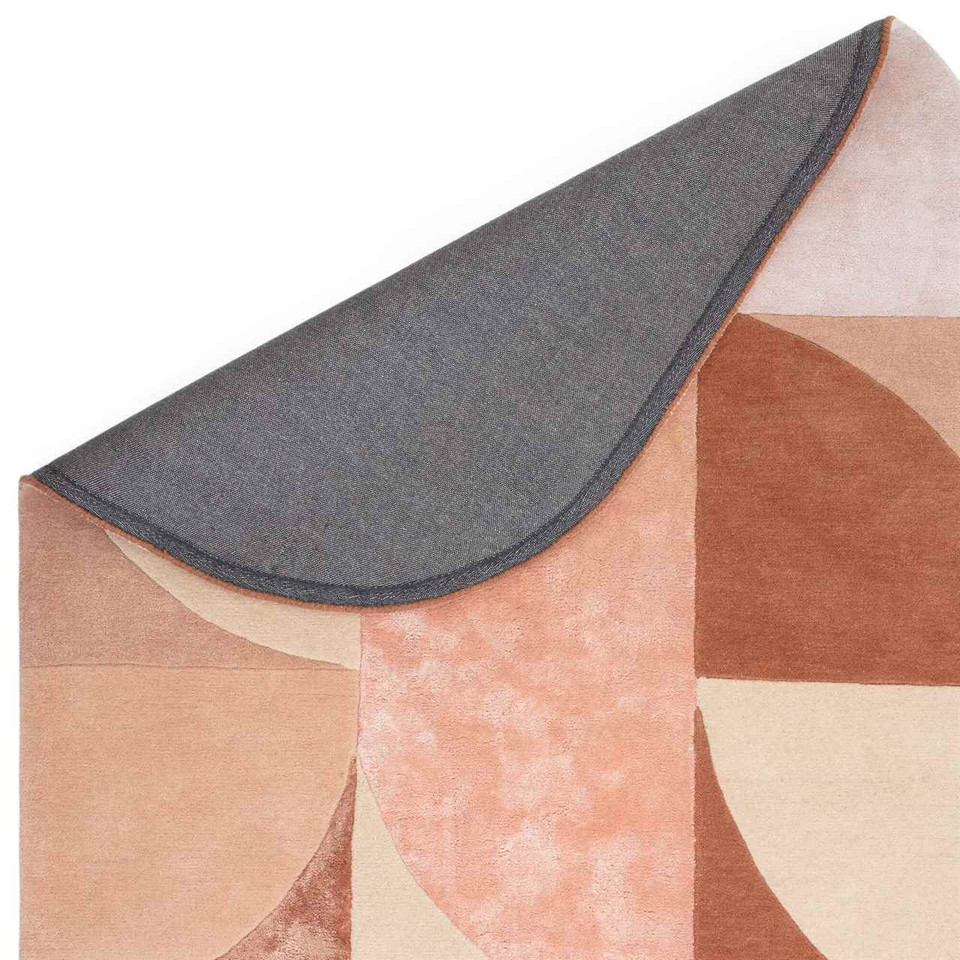Matrix 78 Oval Rug Earth Pink Hand Carved