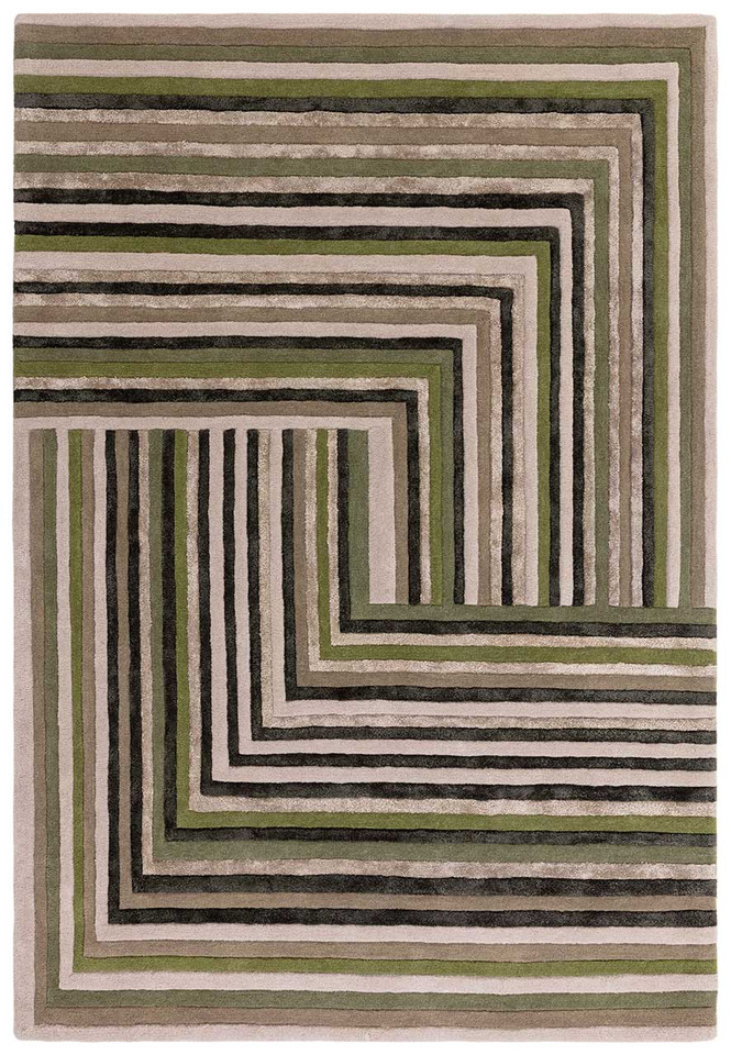 Matrix 82 Network Forest Wool Viscose Rug