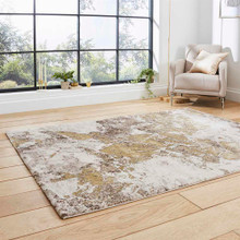 On Sale Stylish Beige Gold Rug Florence 50033 120x170cm