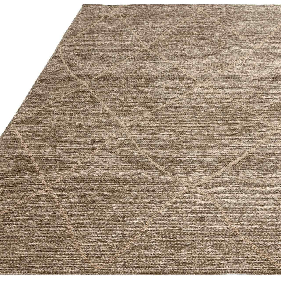Mulberry Taupe Jute Chenille Thin Rug