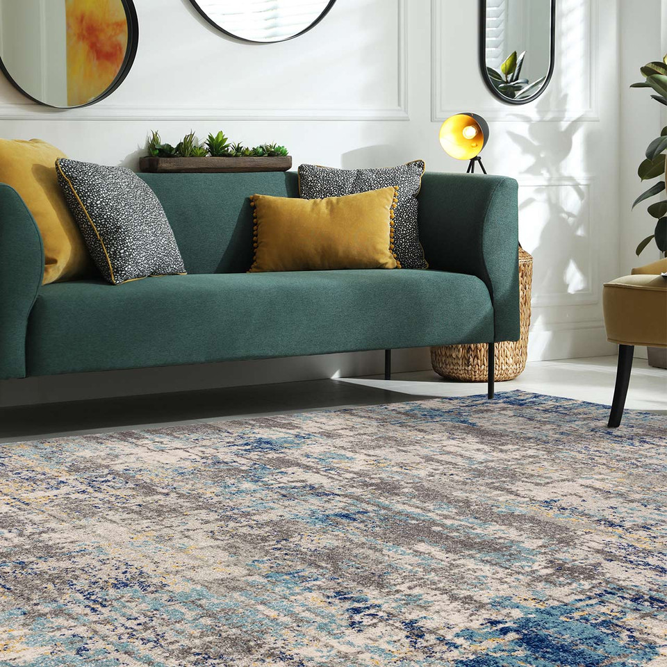Nova Illusion NV40 Blue Abstract Rug