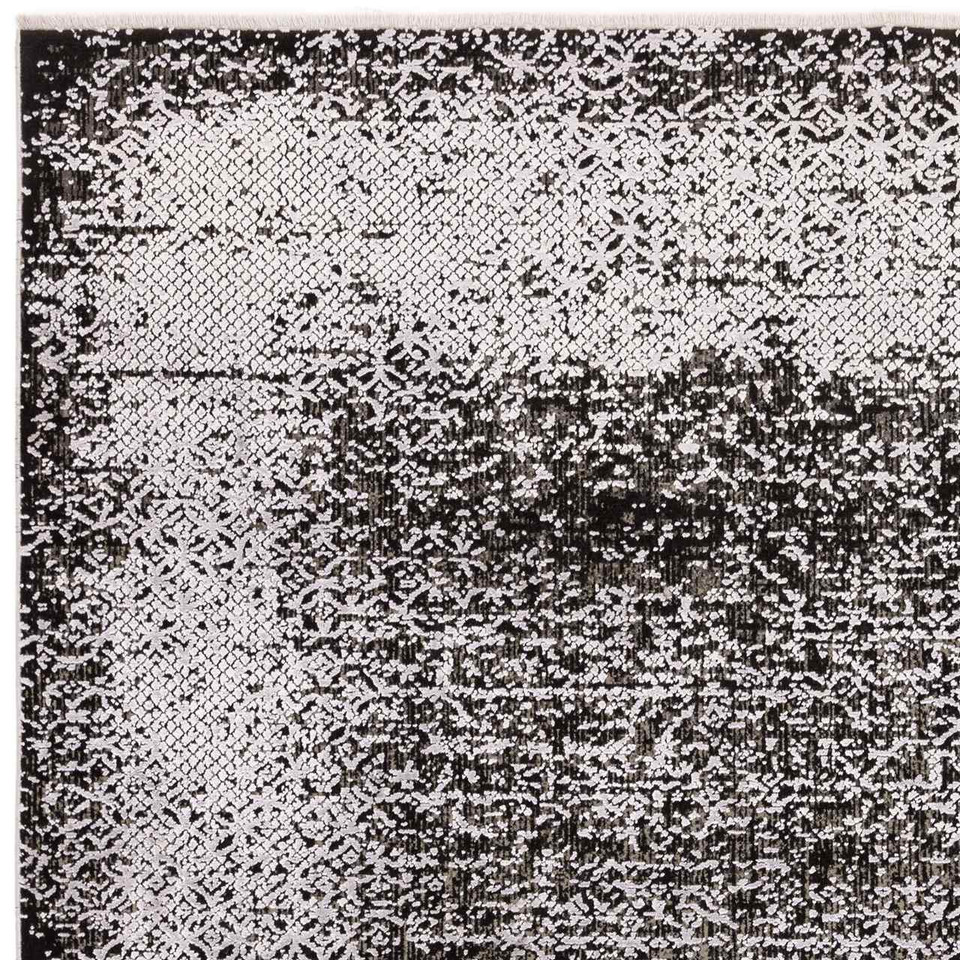 Elodie Silver Black Rug