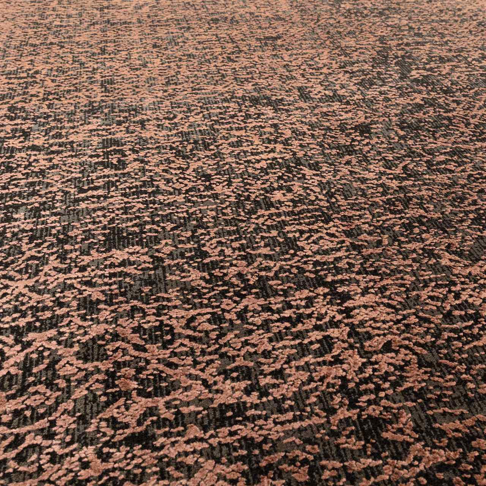 Elodie Terracotta Black Rug