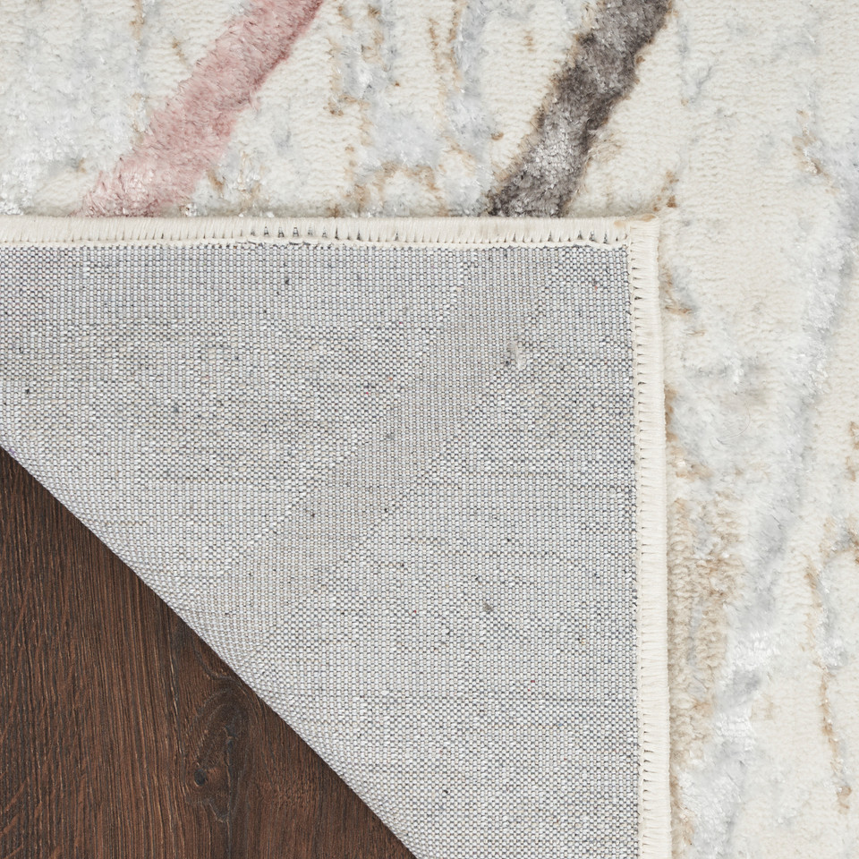 Glitz GLZ01 Ivory Multicolour Luxury Glossy Rug