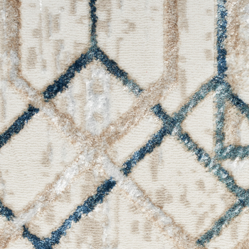 Glitz GLZ03Ivory Taupe Luxury Glossy Rug
