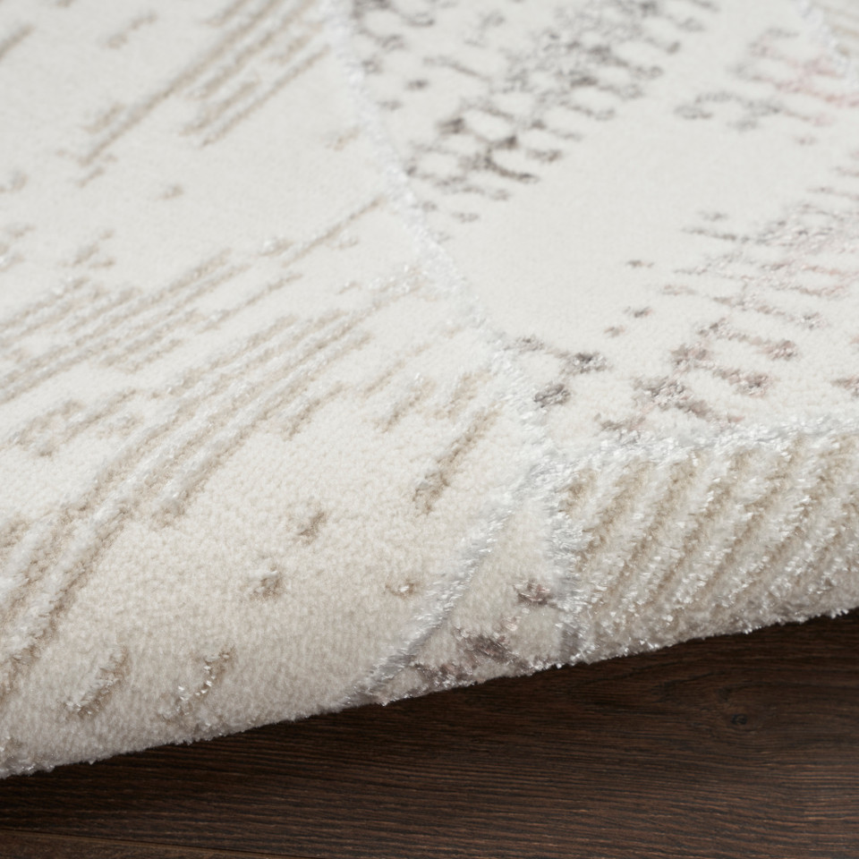 Glitz GLZ04 Ivory Multicolour Luxury Glossy Rug
