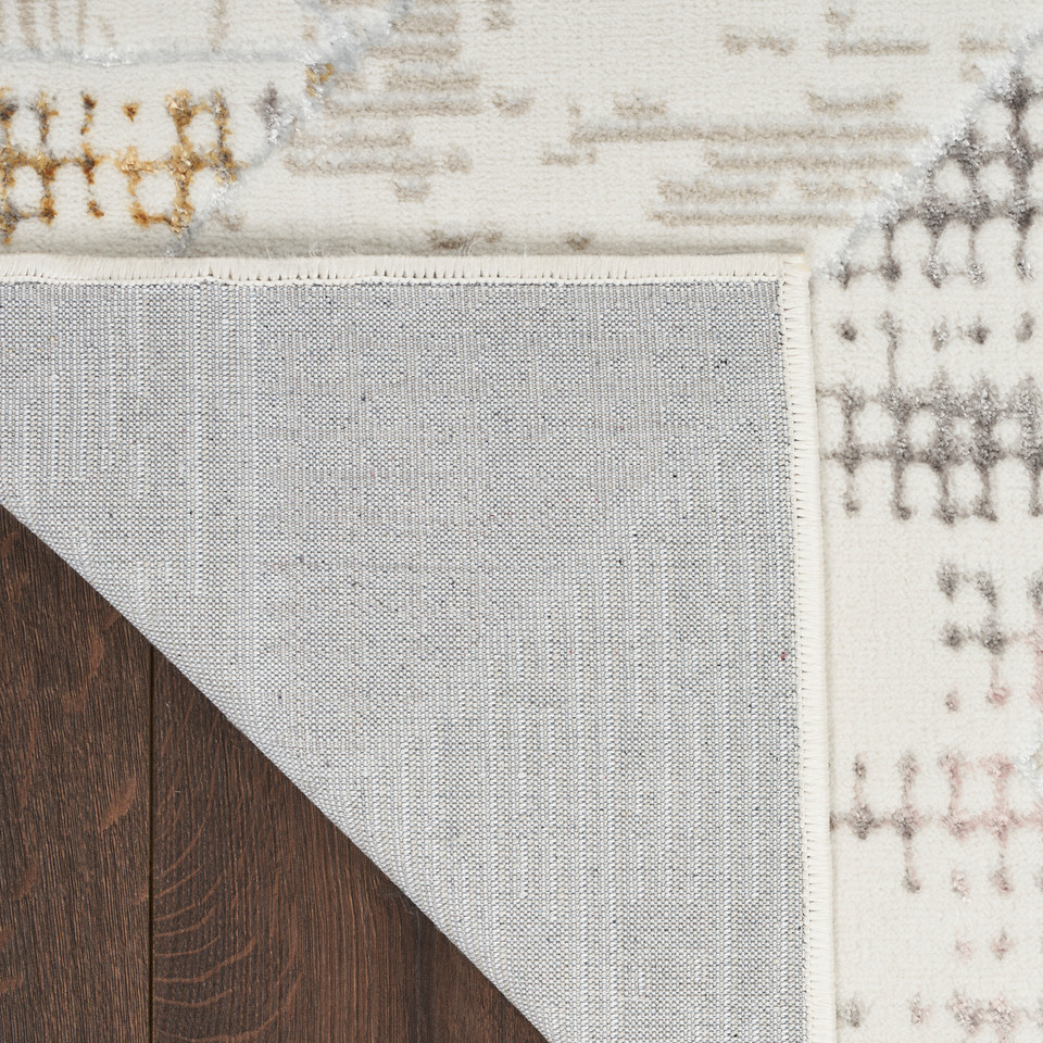 Glitz GLZ04 Ivory Multicolour Luxury Glossy Rug