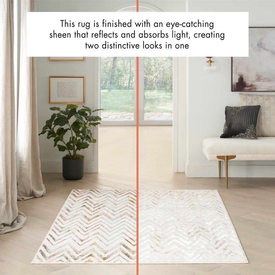 Glitz GLZ05 Multicolour Luxury Glossy Rug