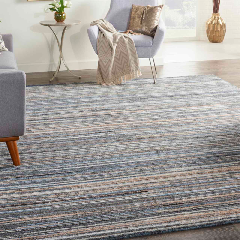Plateau Blue Hand Knotted Rug