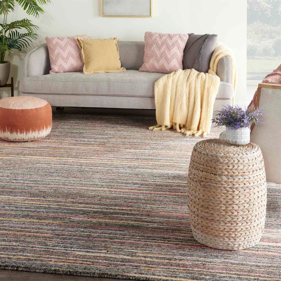 Plateau Grey Flame Hand Knotted Rug