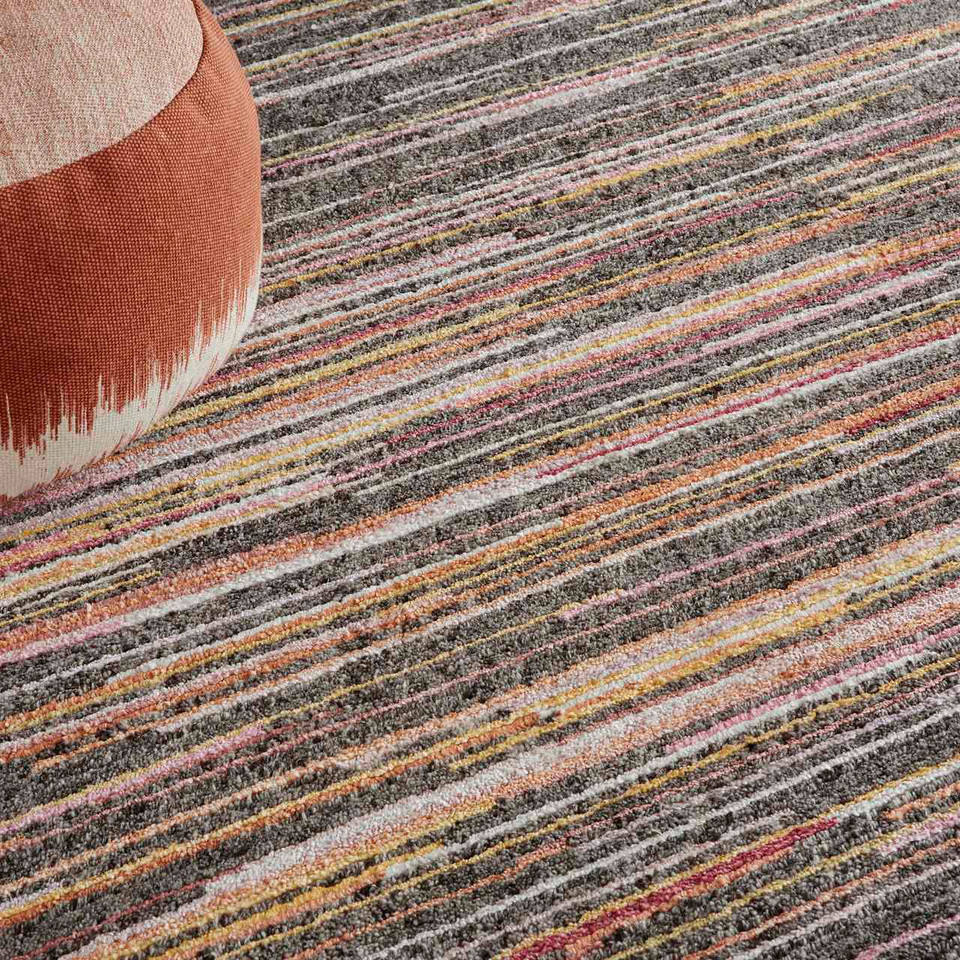 Plateau Grey Flame Hand Knotted Rug