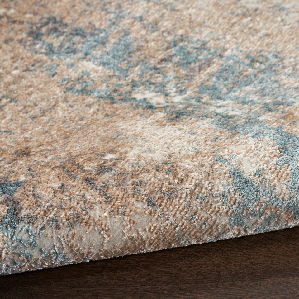Glitz GLZ06 Taupe Multicolour Luxury Glossy Rug