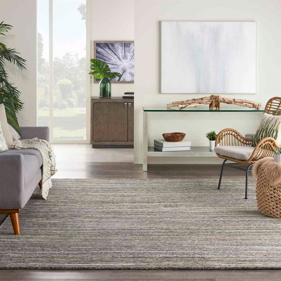 Plateau Grey Green Hand Knotted Rug