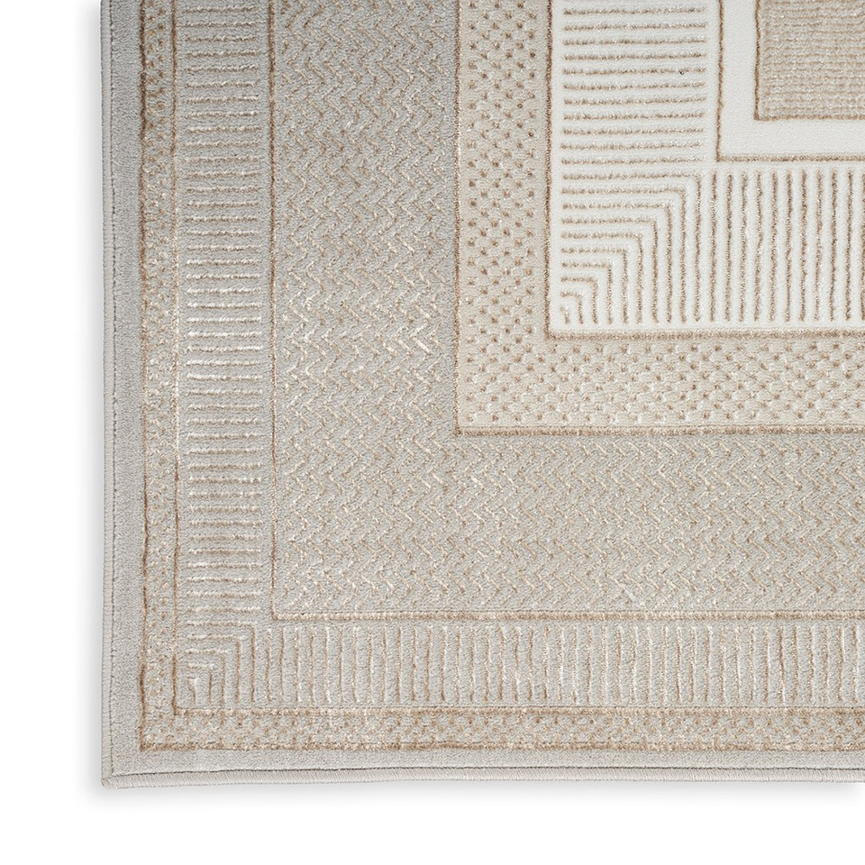 Glitz GLZ07 Ivory Luxury Glossy Rug