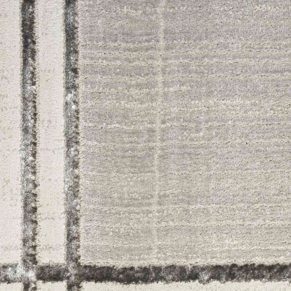Desire DSR01 Grey Silver Luxury Silky Rug